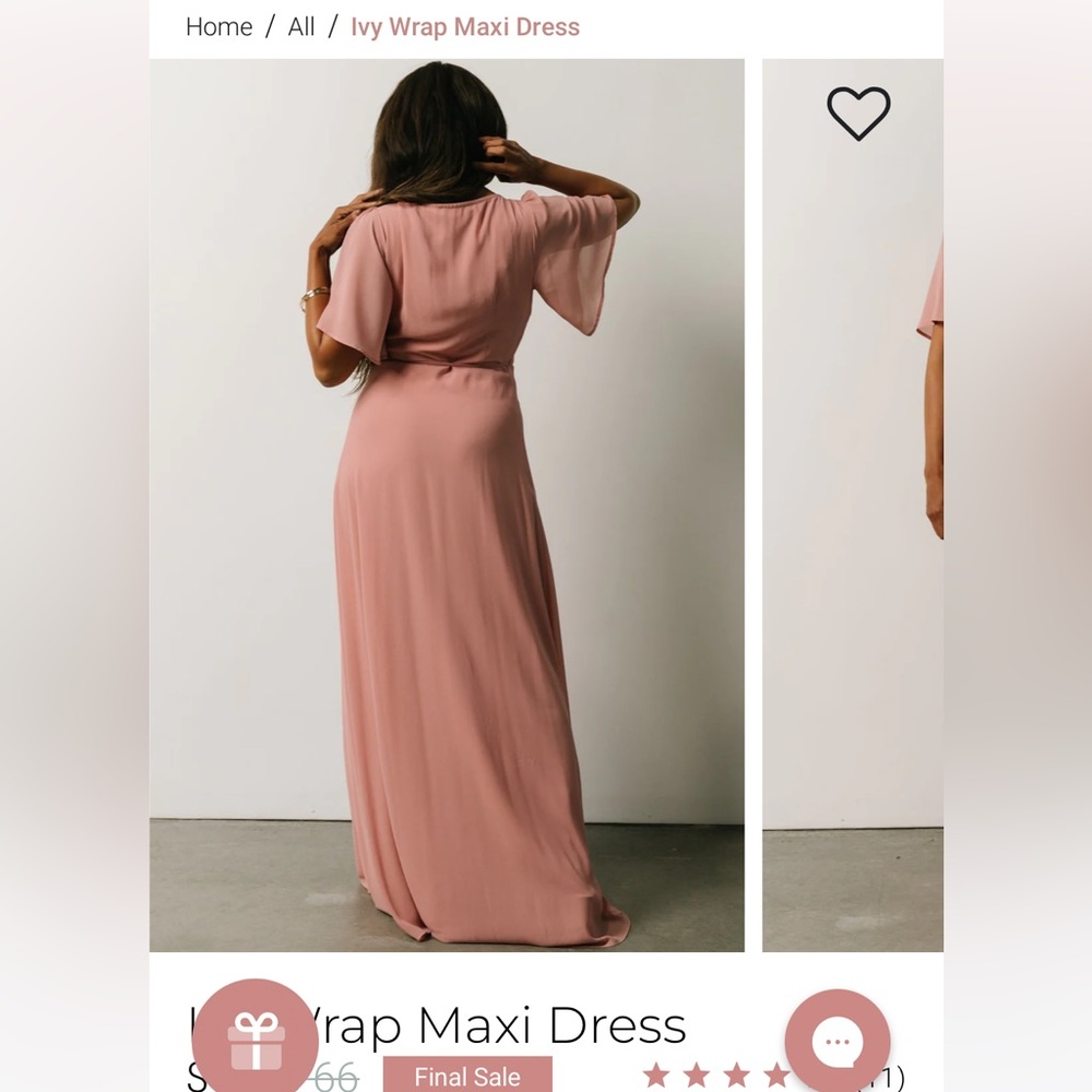 NWT Baltic Born Ivy Dress in Blush